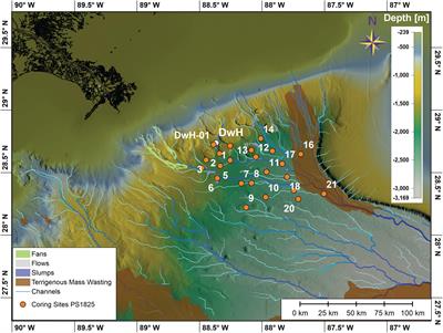 Resuspension, Redistribution, and Deposition of Oil-Residues to Offshore Depocenters After the Deepwater Horizon Oil Spill